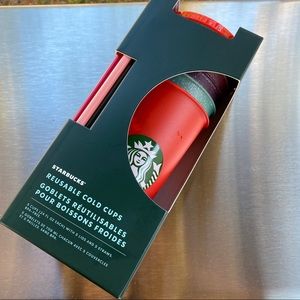 Starbucks Reusable Holiday Sparkle Cold Cups